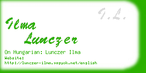 ilma lunczer business card